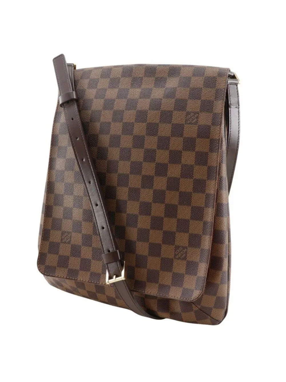 Louis Vuitton Musette Damier Canvas Brown Shoulder